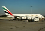 Emirates A380, this thing is so big it doesn't fit into the picture...