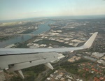 Coming back from the Solomon Islands, flaps down.