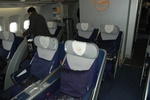Lufthansa business class section on A343.