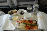 Asiana business class Korean menu, ICN-KIX.