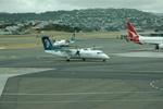 Air NZ Link (Air Nelson) DHC8 and Air NZ Link ATR72 (Mount Cook Airline) meet at WLG/NZWN.