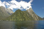 Milford Sound with Mitre Peak.