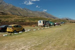 Parking lot and terminal building at NZGY.