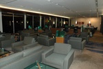 Empty international Koru Club Lounge at 6am at WLG/NZWN.