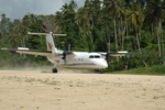 Solomon Airlines DHC8 landing at EGM/AGGS.