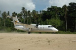 Vincent Aviation DHC8 wet-leased to Solomon Airlines at EGM/AGGS.