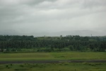 Bloody (Edson) Ridge Memorial visible from WW2 control tower at Henderson Field (HIR/AGGH), Guadalcanal. Bloody too close for comfort for the officer defending the airfield in 1942...
